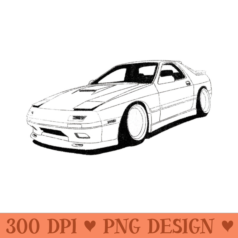 RX7 - Digital PNG Graphics - Flexibility