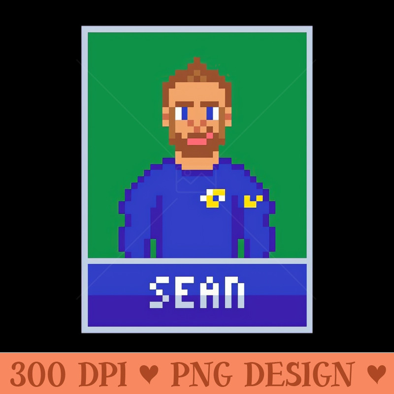 Sean 8bit - PNG Artwork - Professional Design