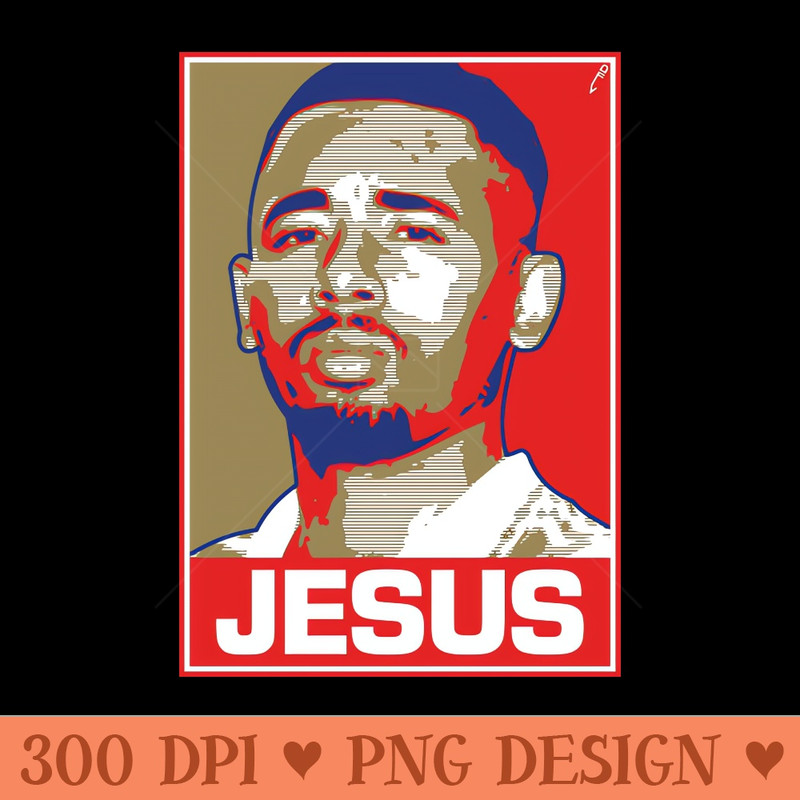 Jesus RED - PNG Download - High Quality 300 DPI