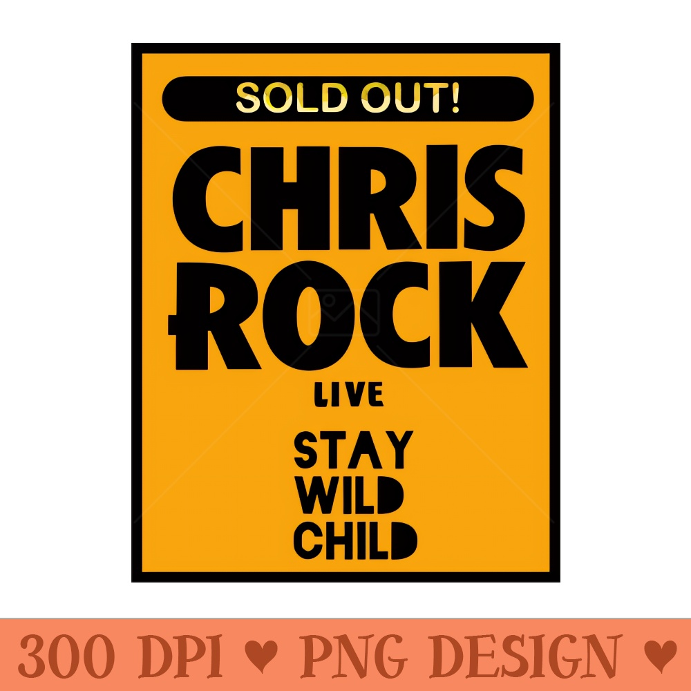 chris rock and live - Digital PNG Download - High Quality 300 DPI