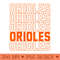 Orioles - Digital PNG Graphics - Unique