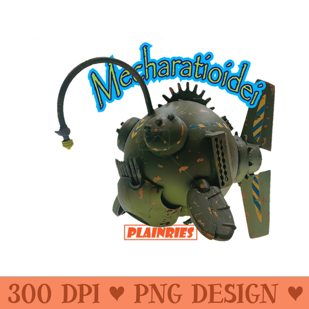 Mecharatioidei mecha anglerfish - High-Quality PNG Download - Professional Design