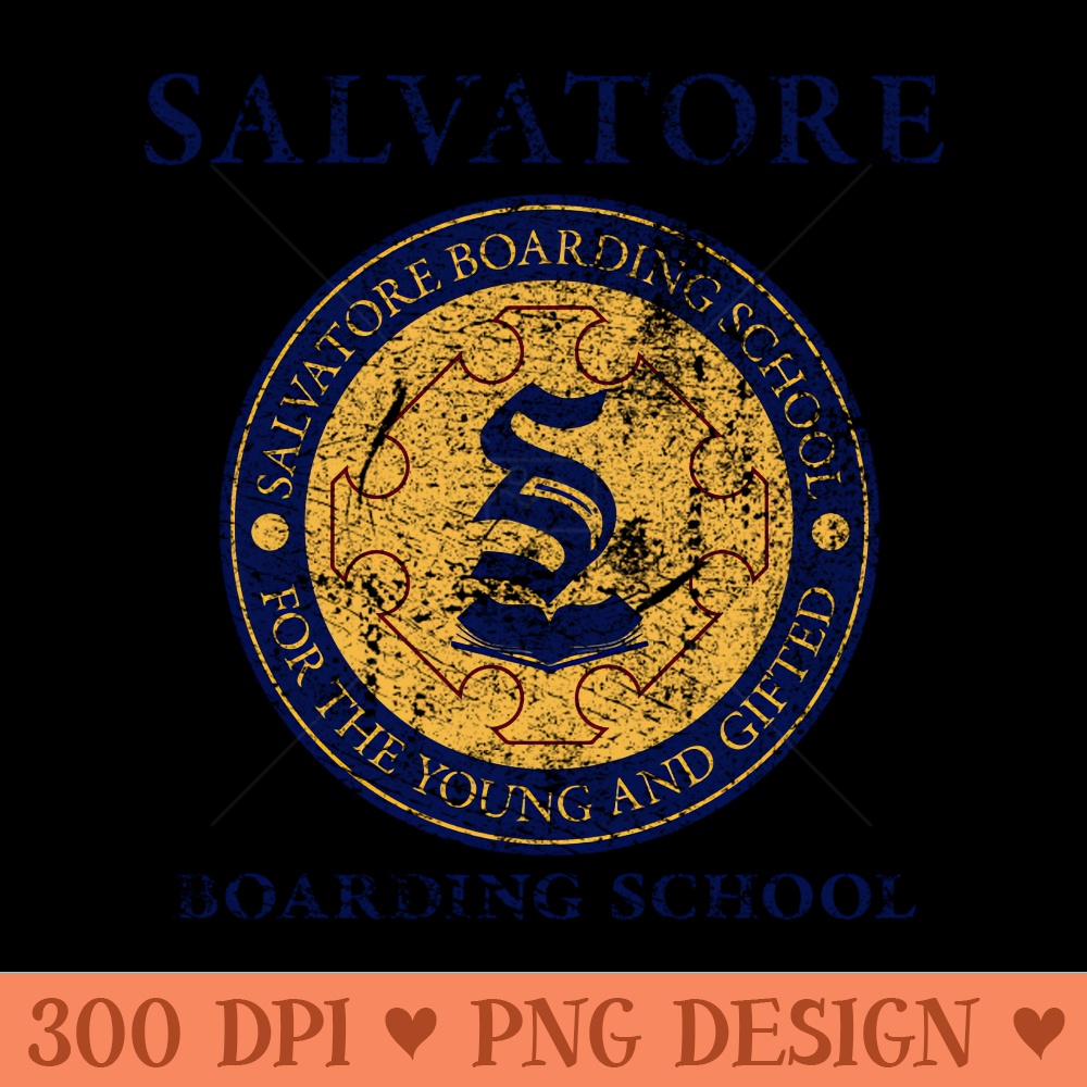Salvatore Boarding School - Sublimation PNG - High Quality 300 DPI