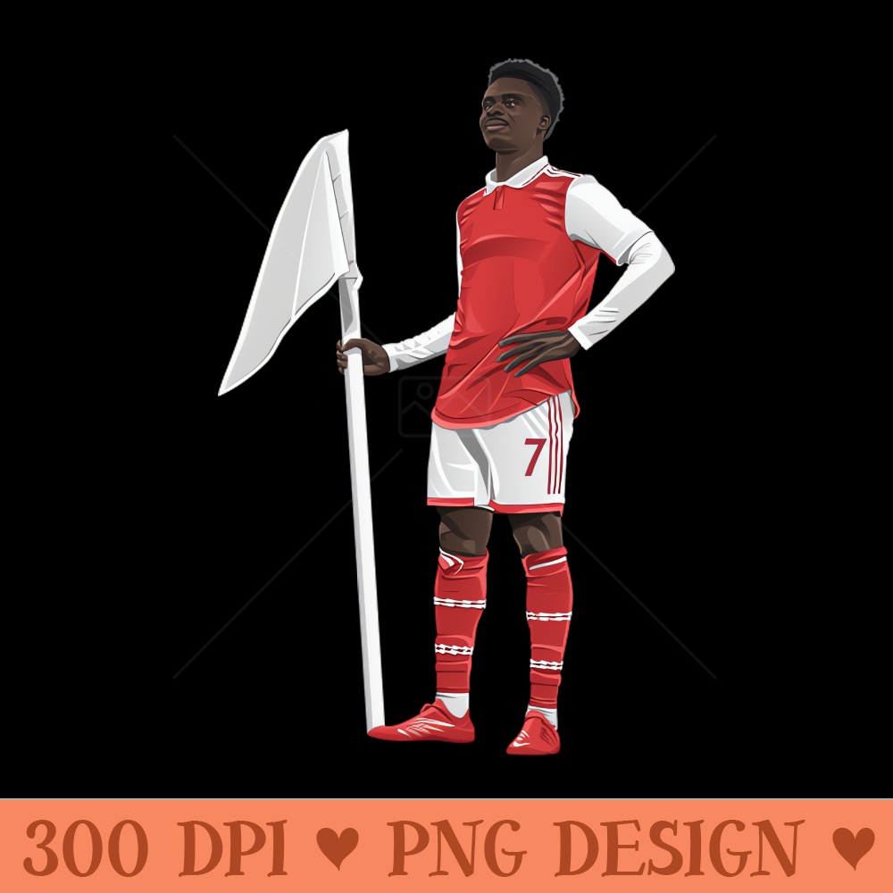 Bukayo Saka Arsenal - PNG Clipart - High Quality 300 DPI