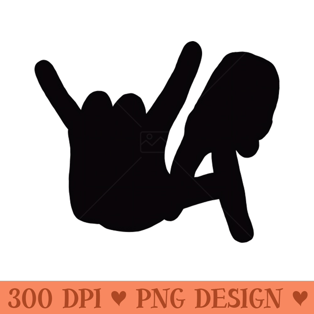 LA Rocks Silhouette, Black - PNG Artwork - Convenience