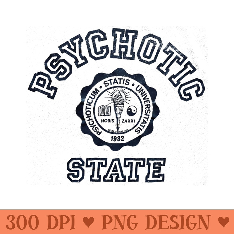 VINTAGE PSYCHOTIC STATE - Sublimation PNG Designs - Flexibility