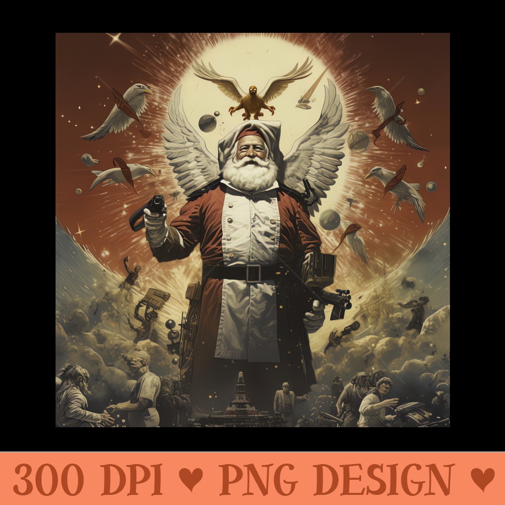 Santa Claus Epic Movie Poster Design - Transparent PNG - Professional Design