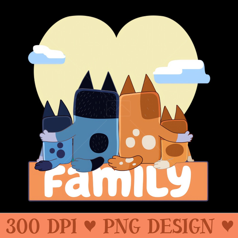 Blue Family Love - PNG Downloadable Resources - Convenience