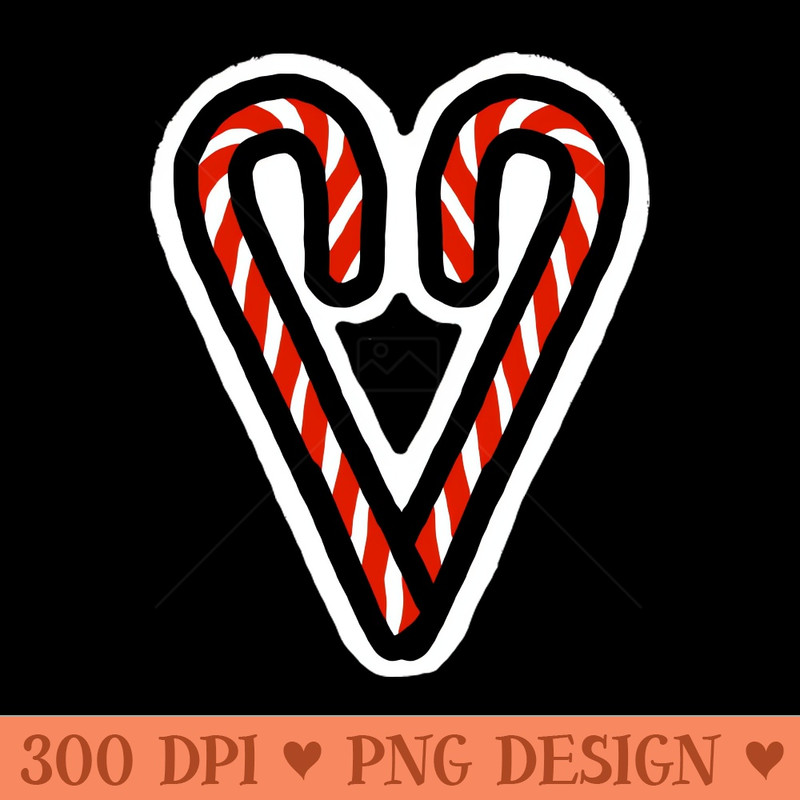 Christmas Candy Cane Heart on Valentines Day - PNG Download Website - Popularity