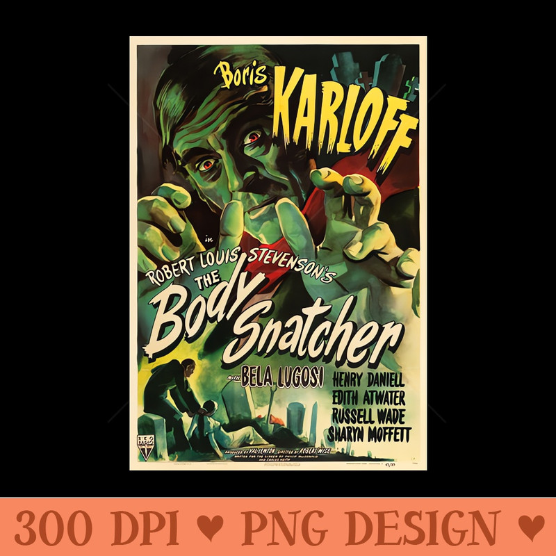 boris karloff body snatcher - Transparent PNG - High Quality 300 DPI