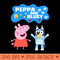 peppa and bluey - PNG Graphics - Customer Support