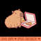 Cute Capybara Eating Pizza - Transparent PNG - Variety