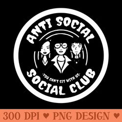 anti social club - png graphics