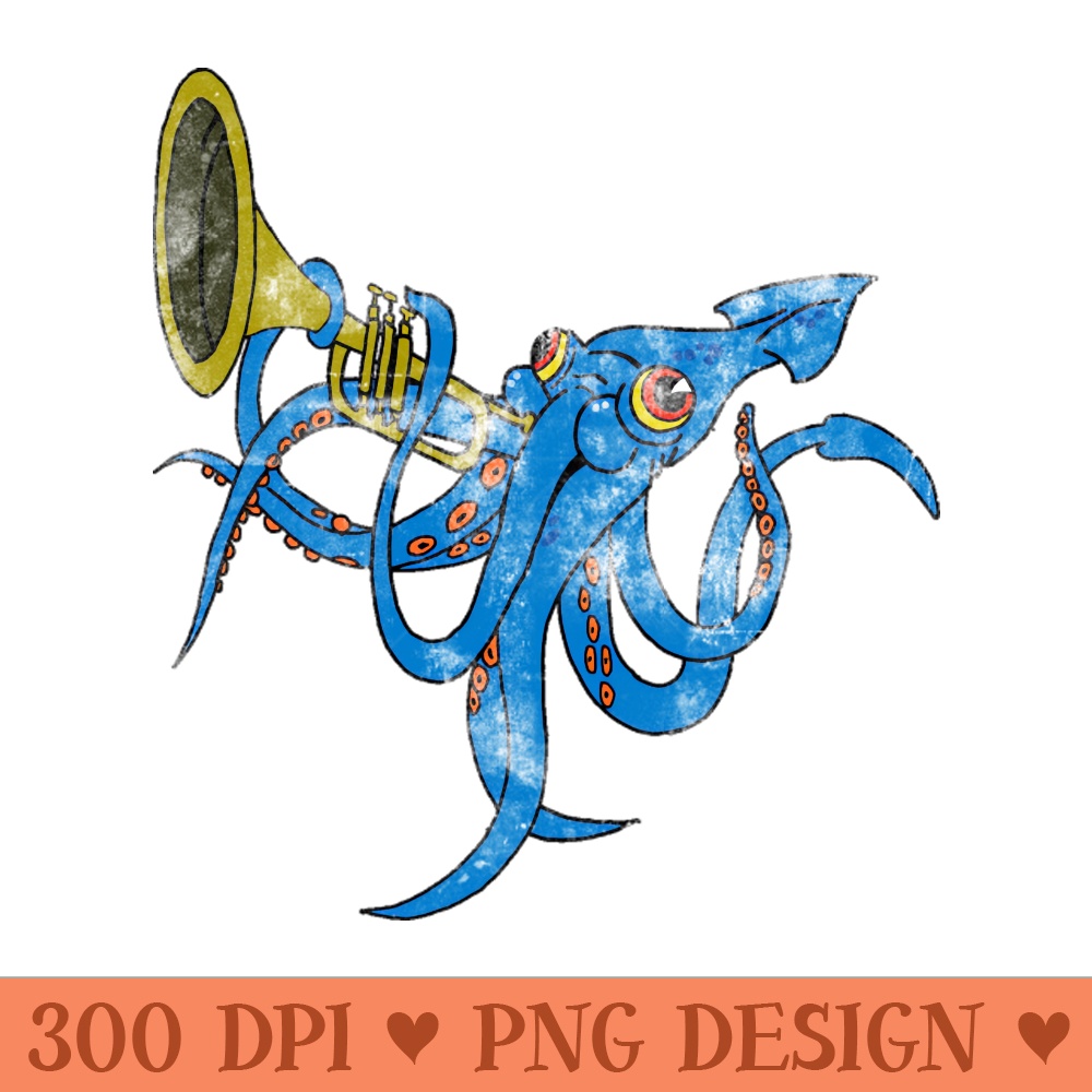 Runaway Squid - Instant PNG Download - Professional Design