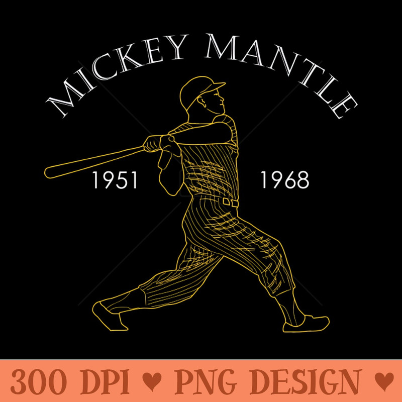 mickey mantle - Digital PNG Graphics - Popularity