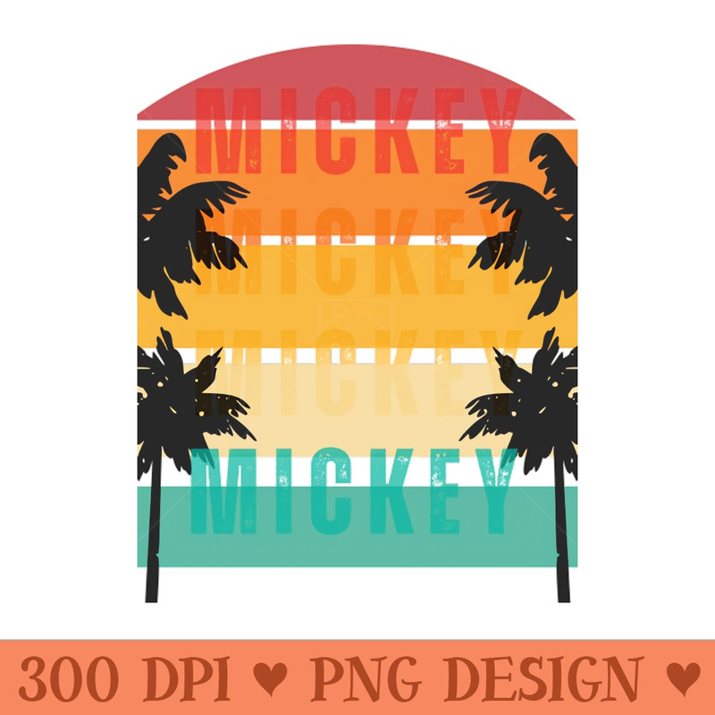 Retro Mickey - High Quality PNG - Unique