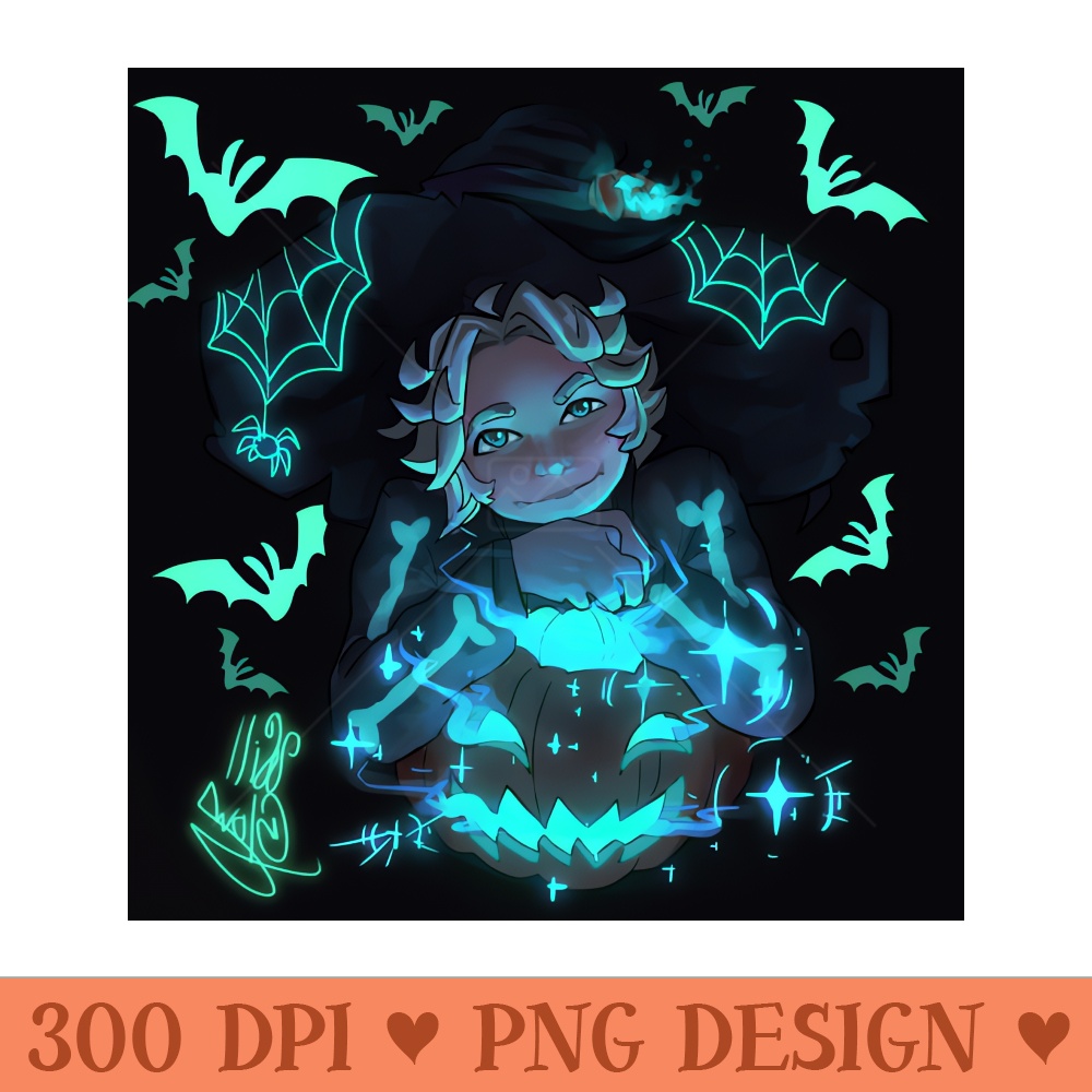 Glowing witch - Sublimation PNG - Popularity