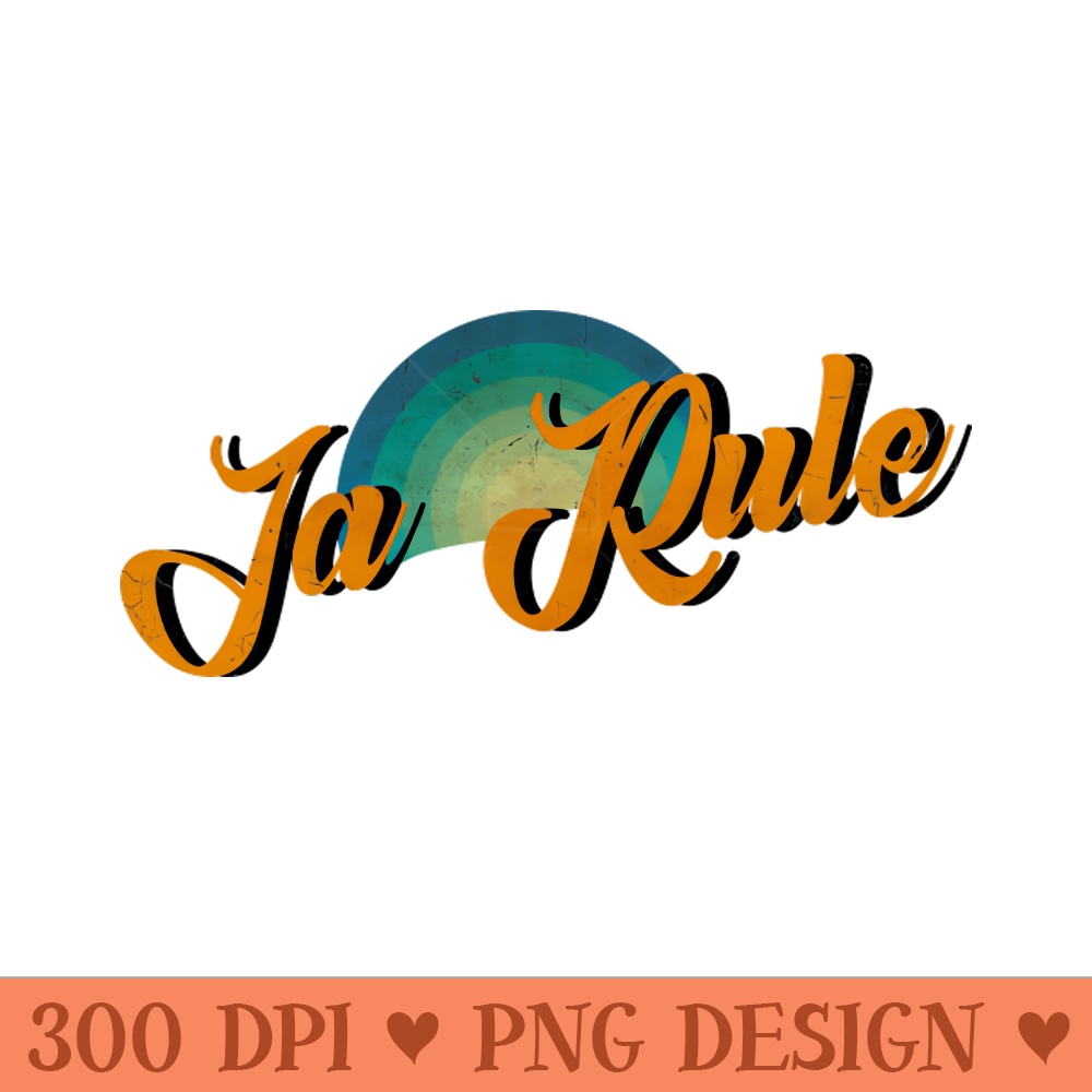 vintage retro Ja Rule - Instant PNG Download - Latest Updates