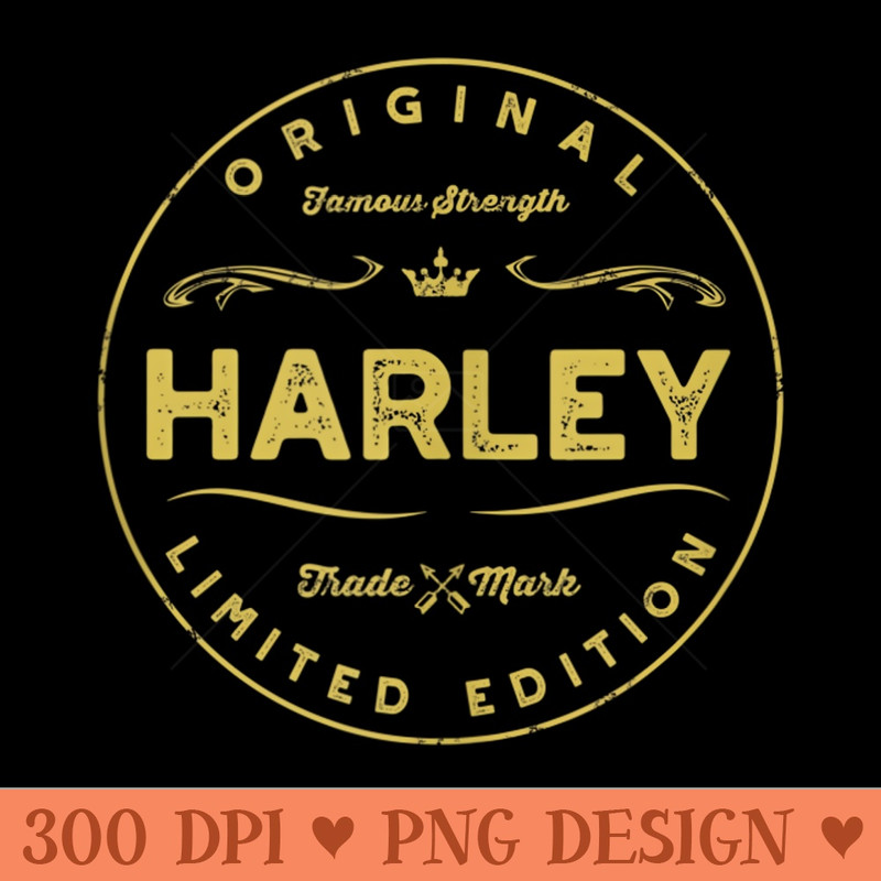 Harley Vintage Circle - Digital PNG Art - Good Value