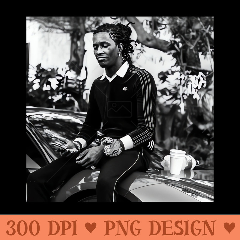 Young Thug - PNG Downloadable Art - High Quality 300 DPI