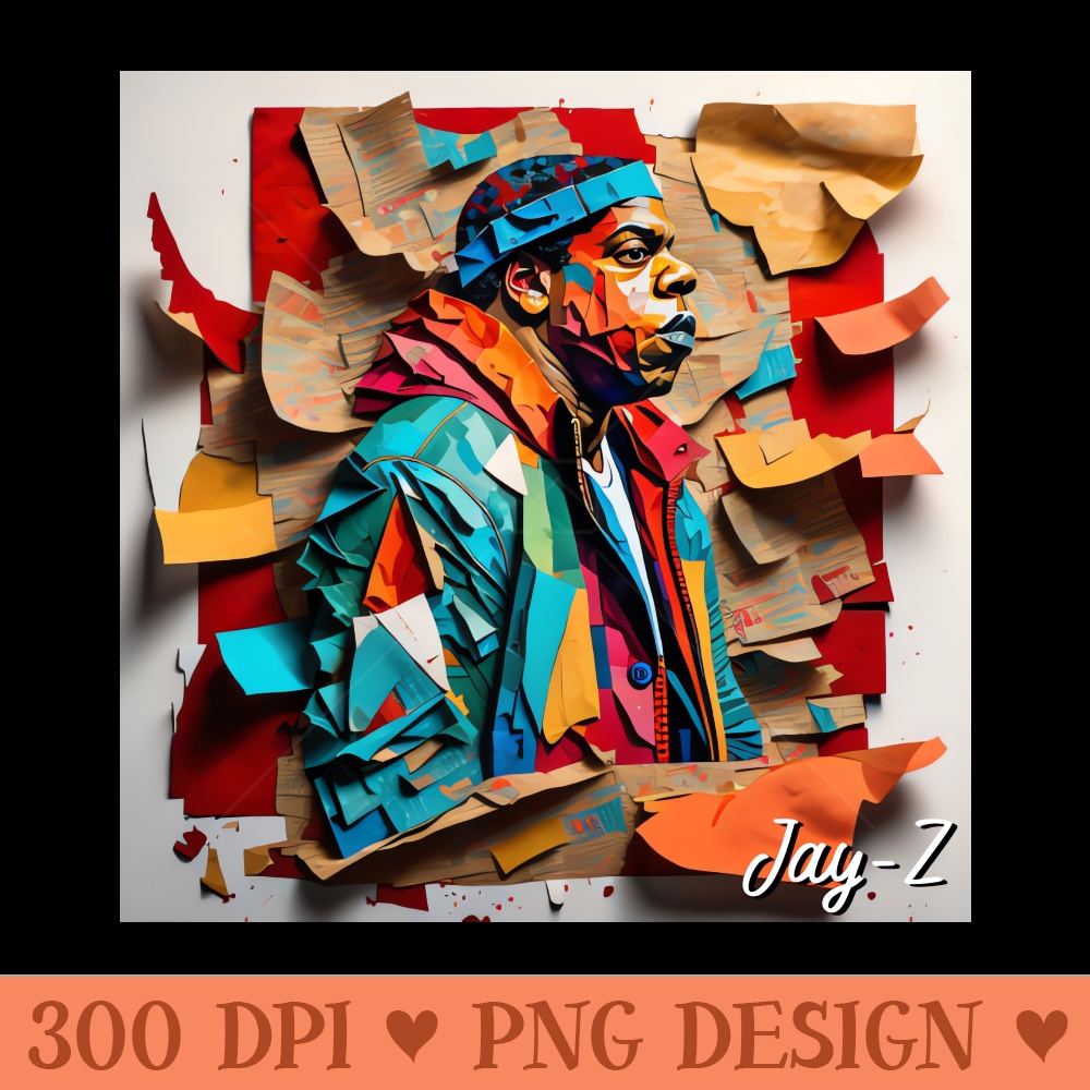 Jay-Z Paper Art - PNG Illustrations - Good Value