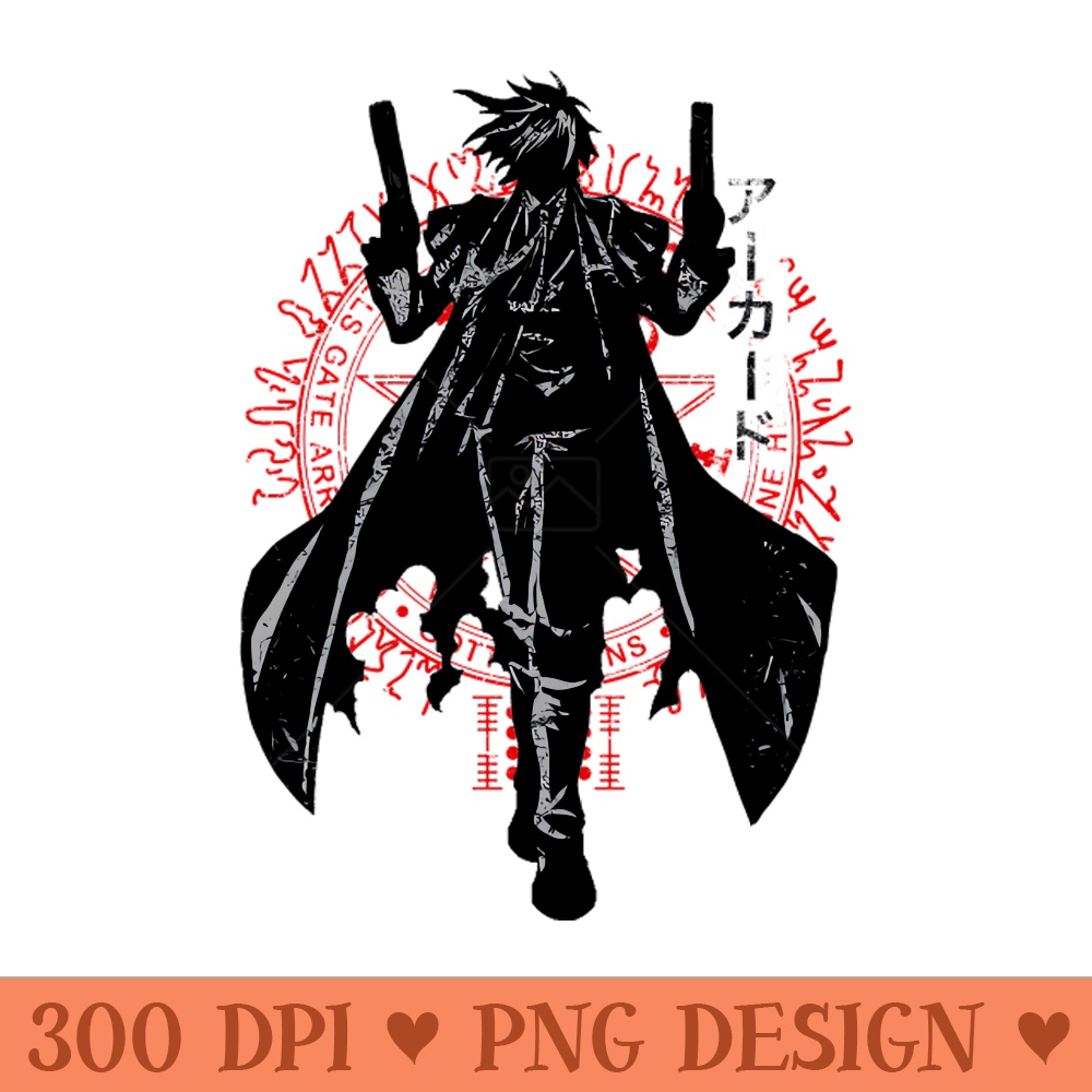 Crimson Alucard - Digital PNG Art - Professional Design