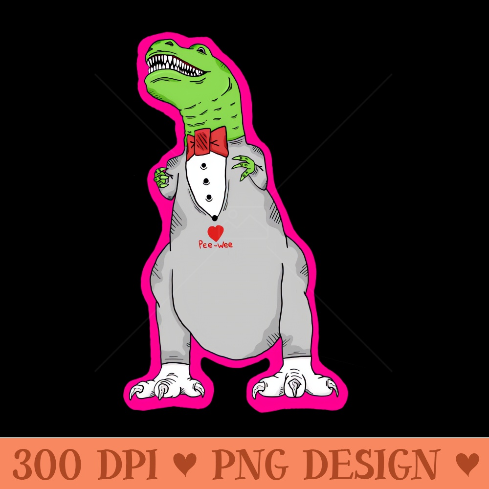 Pee Wee Tee-Rex - Vector PNG Download - Customer Support