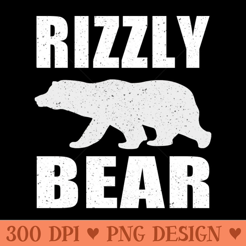 Rizzly Bear - PNG File Download - High Quality 300 DPI