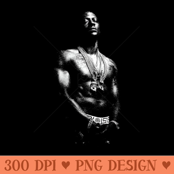 Boosie Vector Retro Boosie Badazz - Digital PNG Graphics | Inspire Uplift