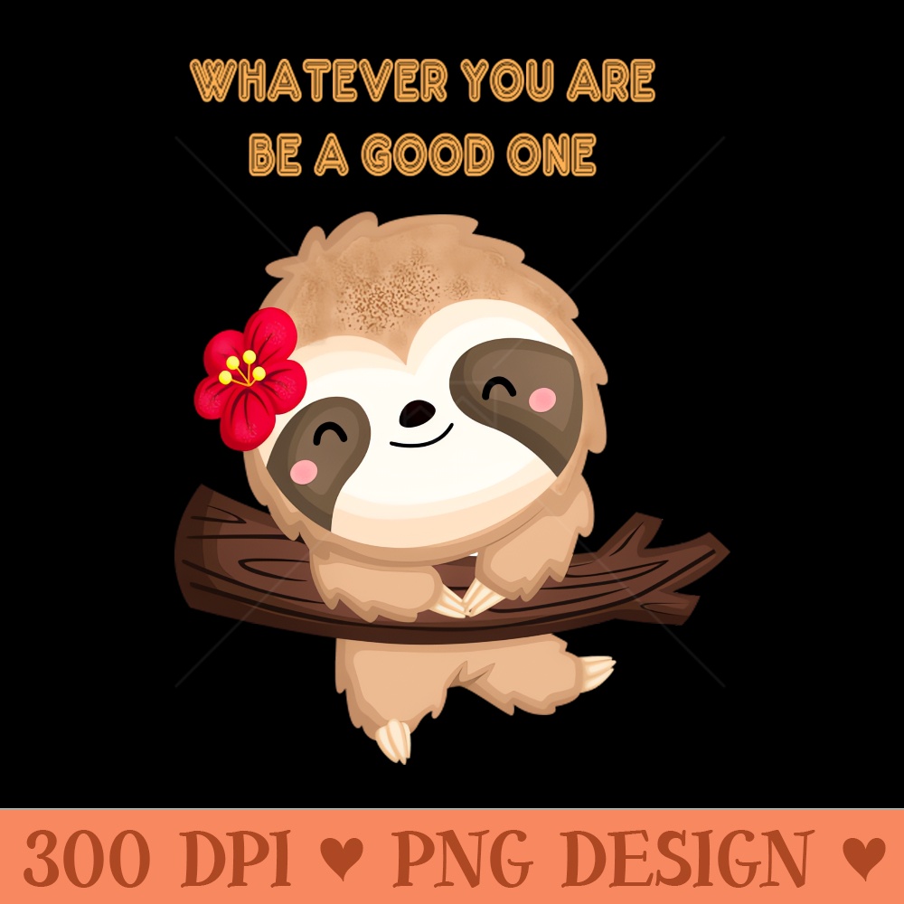 Cute Sloth Animals Lover - Digital PNG Download - Variety