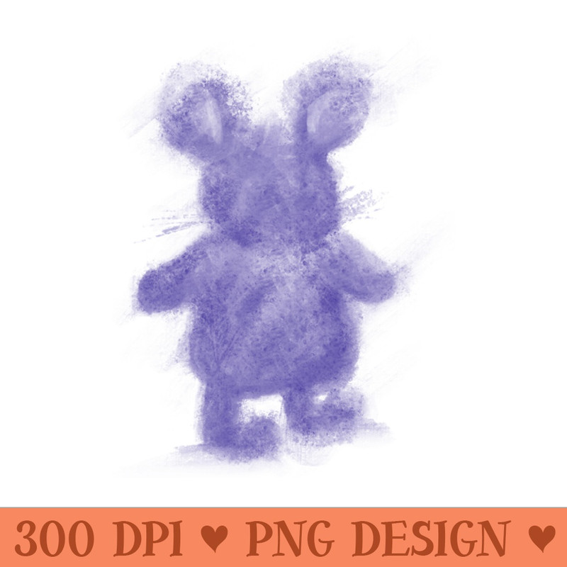 Purple Fluffy Mouse - Sublimation PNG Designs - Unique