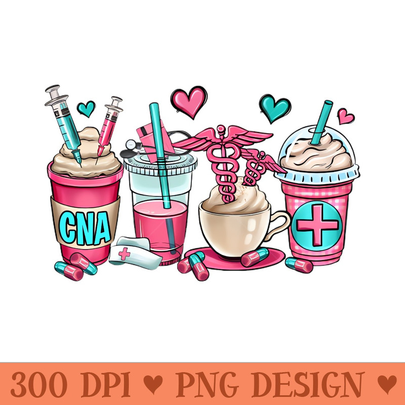 Pharmacy coffee cups - PNG Download Bundle - Good Value