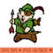 Guinea Pig Robin Hood - PNG Artwork - Flexibility