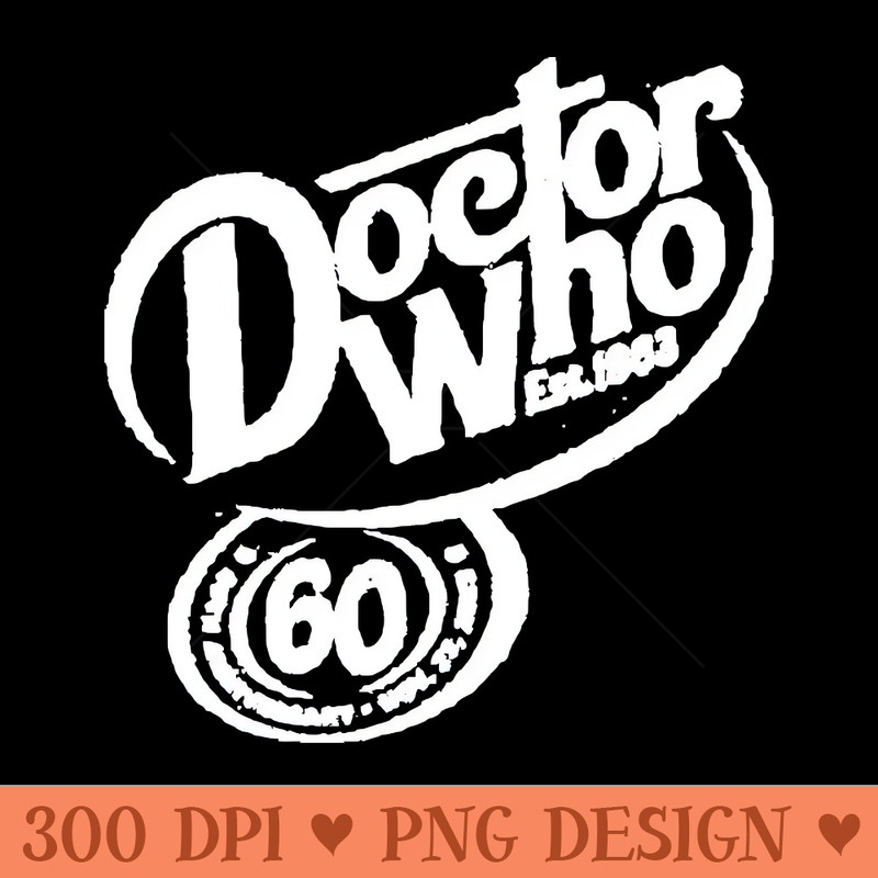 Dr. Pepper as Doctor Who - Vintage - Digital PNG Graphics - Professional Design