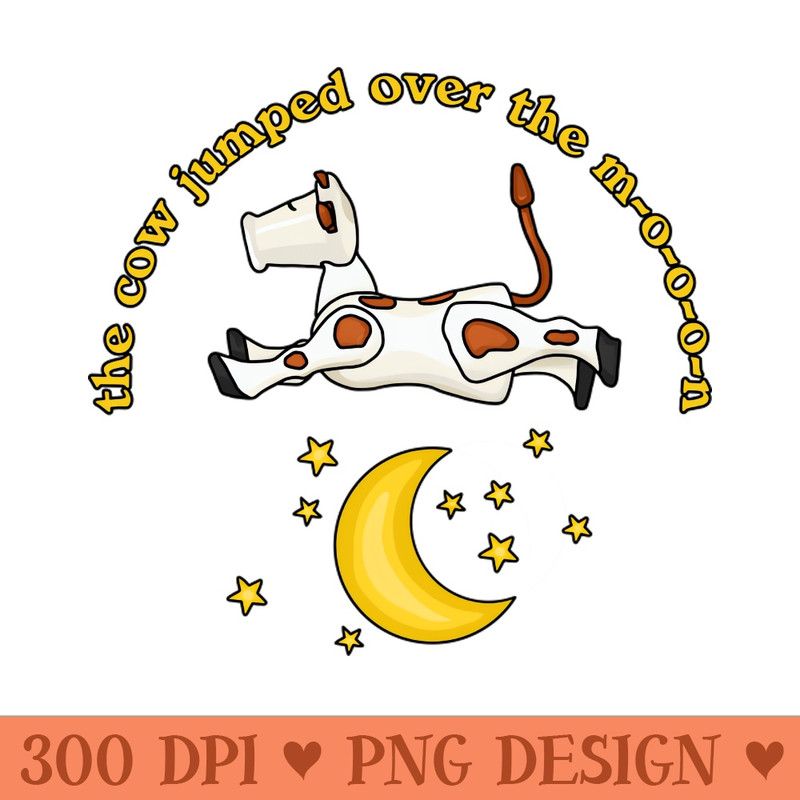 Little Cow Jumping Over The Moon - High Quality PNG - Flexibility