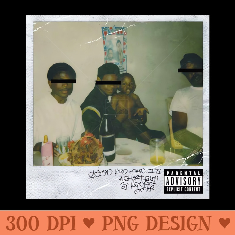 good kid, m.A.A.d city - Alternative Cover - High-Quality PNG Download - Unique