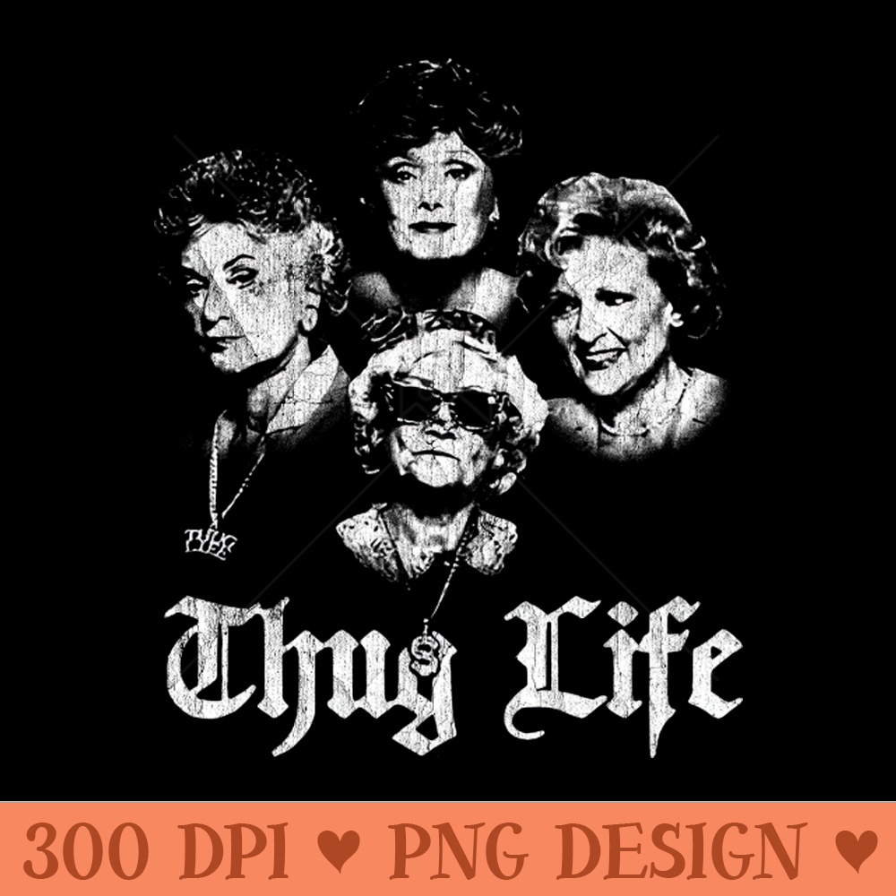 WHITE ART -thug life golden - PNG Download Pack - Good Value
