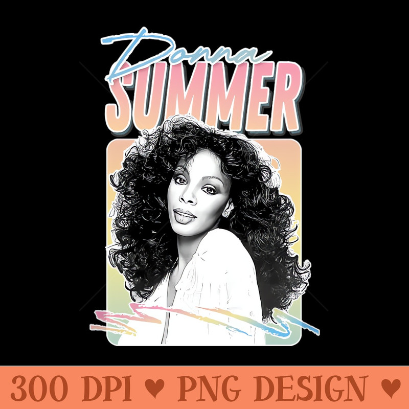 Donna Summer Retro Style Fan Art Design - Vector PNG Download - Popularity