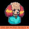 Toy Poodle Portrait - Digital PNG Graphics - Good Value