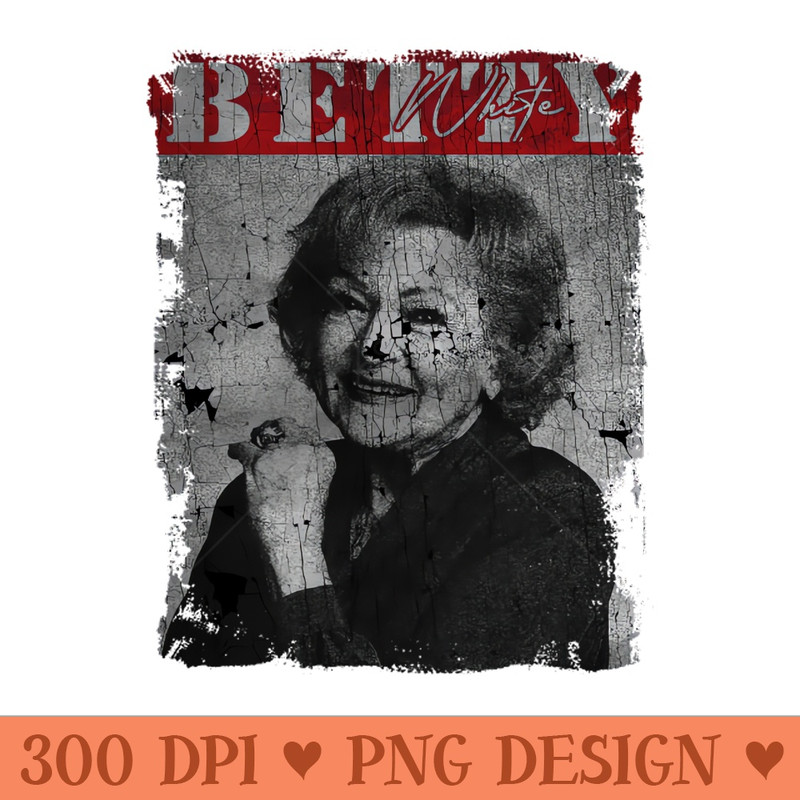 TEXTURE ART -Betty White golden - PNG Artwork - Good Value
