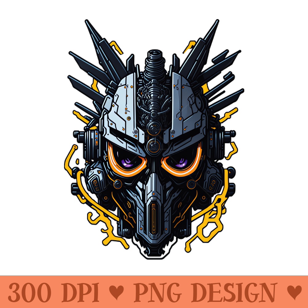 Mecha Skull S03 D25 - High Quality PNG - Popularity