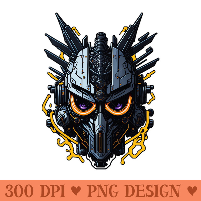 Mecha Skull S03 D25 - High Quality PNG - Popularity
