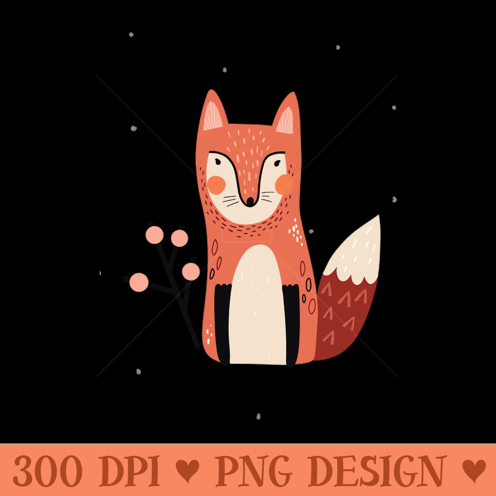 Kids' Nursery Foxes, Trees, Whimsy - Vector PNG Download - Convenience