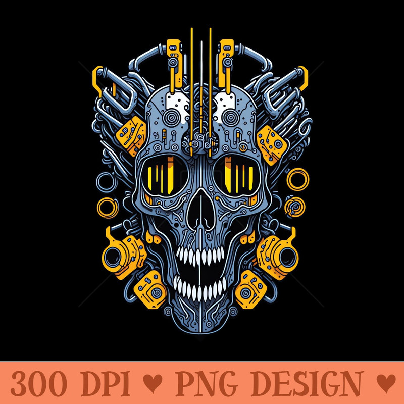 Mecha Skull S01 D19 - High Quality PNG - Convenience