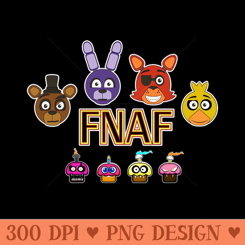 FNAF - Sublimation PNG Designs - Latest Updates