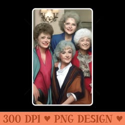 golden girls watercolor style - high quality png