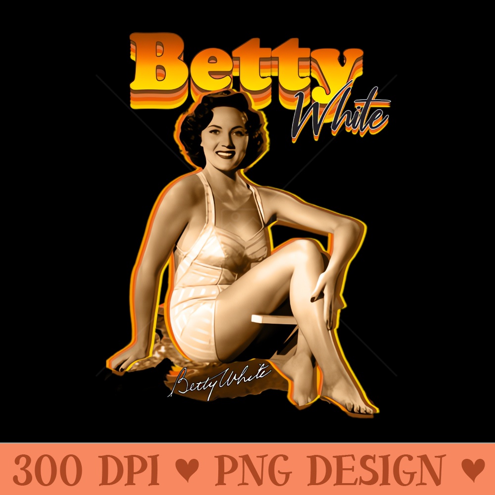 Betty White Sexy 80s - Digital PNG Graphics - High Quality 300 DPI