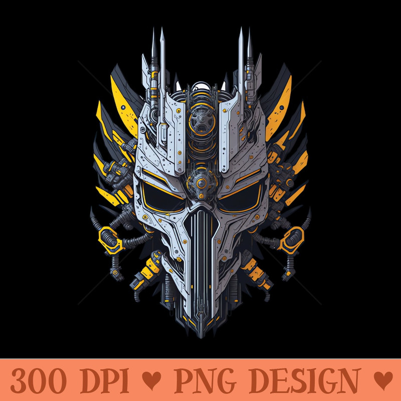 Mecha Skull S03 D29 - Premium PNG Downloads - Professional Design