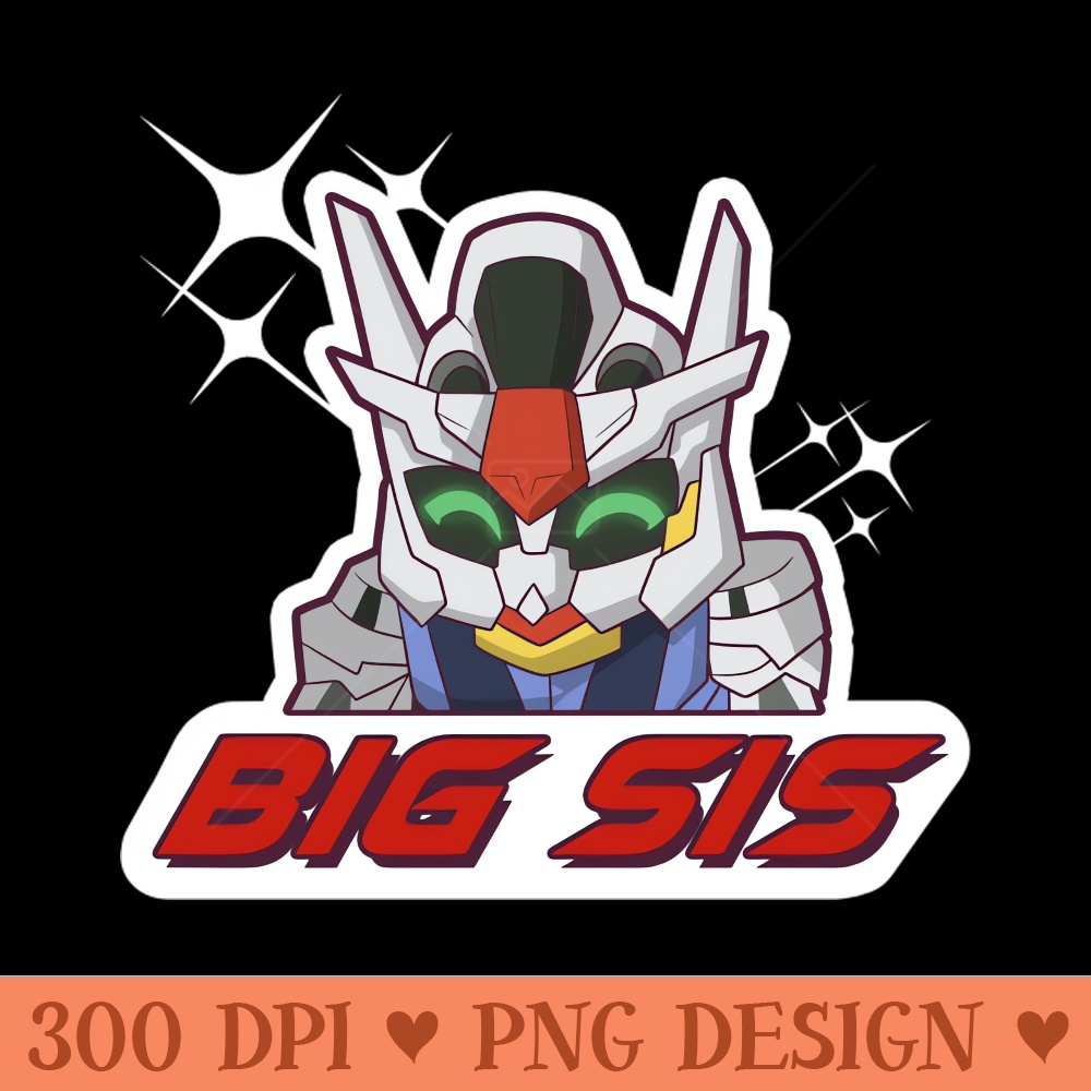 Big Sis Gundam Aerial Gundam Witch from Mercury - Digital PNG Download - Flexibility