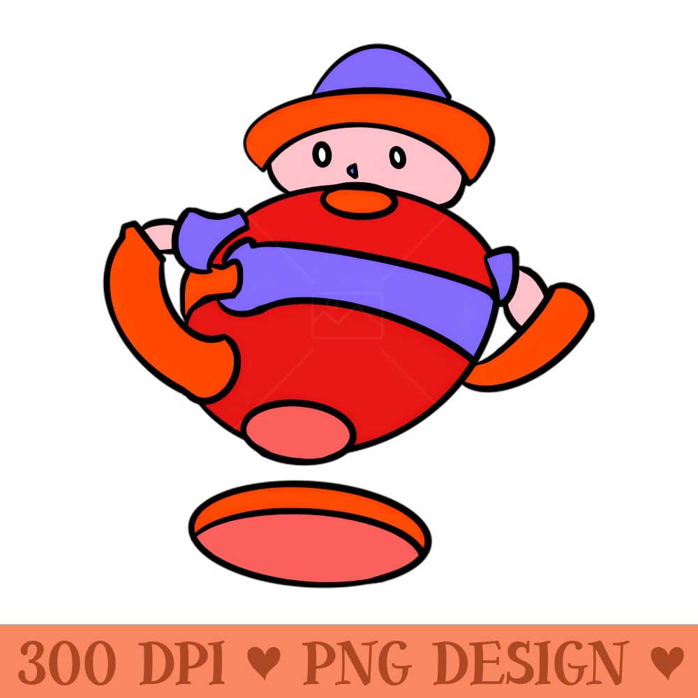 Funny cartoon robot - Digital PNG Download - High Quality 300 DPI